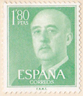 1955 - 1956 - ESPAÑA - GENERAL FRANCO - EDIFIL 1156 - NUEVO CON CHARNELA - Unused Stamps