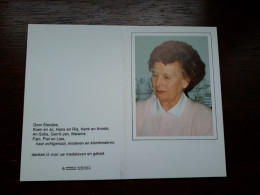 Martha De Schoolmeester ° Loppem 1923 + Brugge 1993 X Goor Sleutjes - Décès
