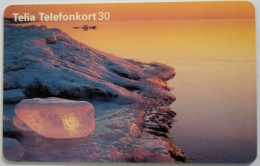 Sweden 30Mk. Chip Card - Iced Sea Shore - Vinterstrand - Svezia