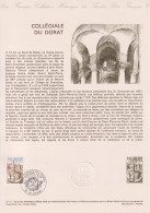1977 FRANCE Document De La Poste Collégiale Du Dorat  N° 1937 - Postdokumente
