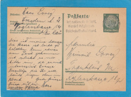 GANZSACHE MIT STEMPEL " LUFTSCHUTZ IST NATIONALE PFLICHT WERDET MIGLIEDER IM REICHSLUFTSCHUTZBUND". - Postcards