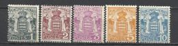 MÓNACO, 1924/33 - Unused Stamps