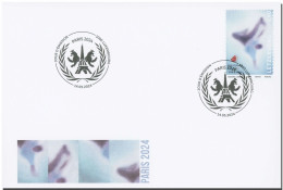 Luxembourg 2024 Olympic Games Paris Olympics Stamp FDC - Estate 2024 : Parigi