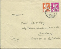 SUISSE 30c BERNE POUR STRASBOURG ( BAS RHIN ) DE 1932 LETTRE COVER - Storia Postale