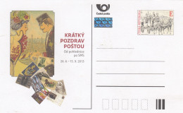 Ceska Republika. Special Postcard (Stationary) Krátký Pozdrav Postou 2013 - Cartoline Postali
