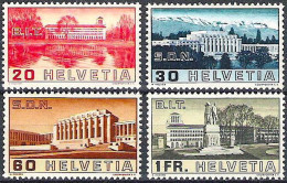 Schweiz Suisse 1938: Bâtiment Du BIT-Gebäude Zu 211-214 Mi 321-324 Yv 307-310 ** MNH (Zumstein CHF 32.00) - Unused Stamps