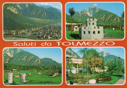 CARTOLINA ITALIA 1996 UDINE TOLMEZZO SALUTI VEDUTINE Italy Postcard ITALIEN AK - Udine