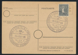 Bund Kiel Sonderstempel Bundesfischerei Fachausstellung 24.6.1956 Auf Blanko - - Lettres & Documents