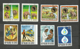 GUINEE N°551 à 554, 556 à 559 Cote 4.85€ - Guinée (1958-...)