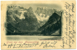 G.957   Gruss Aus Dem Ampezzothal - Durrensee Mit Monte Cristallo - 1897!! - Other & Unclassified