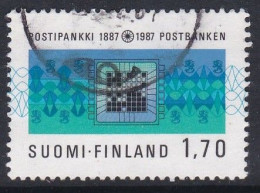100 Years Of Finnish Postal Savings Bank - 1987 - Oblitérés
