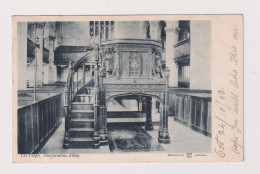 SCOTLAND - Dunfermline Abbey The Pulpit Used Vintage Postcard - Fife