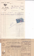 Facture Congé A.Riche Vins En Gros à Lescheroux Pour Pannetier à Romenay 1956 - 1950 - ...