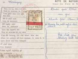 Viet Nam  PAPER Have Wedge Phu Hien Bac Viet Overprint 2 Dong Before 1951 QUALITY:GOOD 1-PCS Very Rare - Verzamelingen