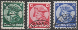 Deut. Reich: 1933, Mi. Nr. 479-81, Eröffnungssitzung Des Neuen Reichtages In Potsdam.  Gestpl./used - Used Stamps