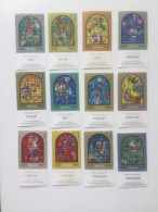 LOT 12 Timbres Israel  Vitraux  Chagall - Andere & Zonder Classificatie
