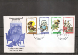Dominique - Norman Rockwell ( FDC De 1982 à Voir) - Dominica (1978-...)