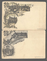 Lithographie. Souvenir De Nancy, Lot De 2 Lithos (A18p53) - Nancy