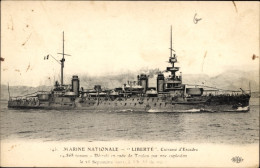 CPA Französisches Kriegsschiff Liberte, Französische Marine - Autres & Non Classés