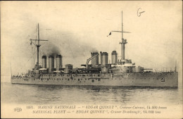 CPA Französisches Kriegsschiff, Edgar Quinet, Croiseur-Cuirasse - Autres & Non Classés