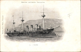 CPA Französisches Kriegsschiff, Cecille - Autres & Non Classés
