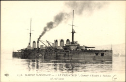 CPA Französisches Kriegsschiff, Marine Militaire, Le Vergniaud, Cuirassé - Other & Unclassified