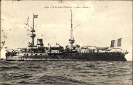 CPA Französisches Kriegsschiff, Admiral Baudin, Cuirasse D'Escadre - Autres & Non Classés