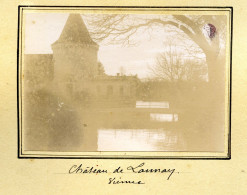 Chateau De Launay 3 Photos Format 8,5 X6 Collées Sur Carton - Anciennes (Av. 1900)