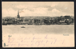 AK Kiel, Panorama über Dem Wasser, Dampfer  - Kiel