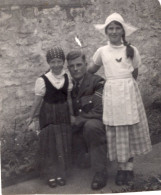 WWII Soldat Mit Seinen Kindern - Guerra, Militari