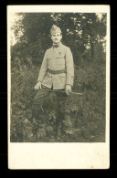 Carte Photo Militaire Soldat Du 3eme Regiment Du Genieà Arras 1919 Medaillé ( Format 9cm X 14cm ) - Régiments