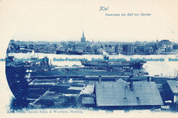 R046904 Kiel. Panorama Von Kiel Von Garden. Ropke And Woortman - Monde