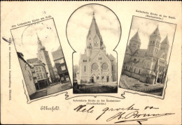 CPA Elberfeld Wuppertal, Alte Lutherische Kirche, Kolk, Reformierte Kirche, Hochstraße - Autres & Non Classés