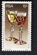 2031823880 1977 SCOTT 472 (XX)  POSTFRIS MINT NEVER HINGED - WINE GLASSES - QUALITY OF THE VINTAGE SYMPOSIUM CAPE TOWN - Unused Stamps