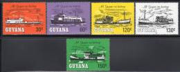 GUYANA - N°821/5 ** (1983)   BATEAUX - Guyana (1966-...)