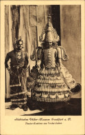 CPA Frankfurt Am Main, Städtisches Völker-Museum, Theater-Kostüme Aus Vorder-Indien - Autres & Non Classés