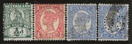 Queensland    .   SG    .  286/288      .   O      .     Cancelled - Used Stamps