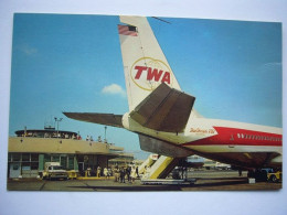 Avion / Airplane / TWA - TRANS WORLD AIRLINES / Boeing 707 / Seen At Pittsburgh Airport / Aéroport / Flughafen - 1946-....: Era Moderna