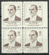 Turkey; 1961 Regular Stamp 10 K. ERROR "Imperf. Edge" - Ongebruikt