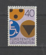 Liechtenstein 1981 International Year Of The Disabled  ** MNH - Nuovi