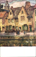 Artiste CPA Rommelaere, E., Brügge Westflandern, Quai Long, Haus - Other & Unclassified