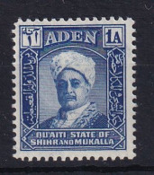 Aden - Hadhramaut: 1942/46   Sultan   SG3   1a       MH - Aden (1854-1963)