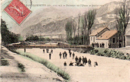 4V5Hyr  04 Barcelonnette Patineurs Sur L'Ubbaye En 1905 - Barcelonnetta