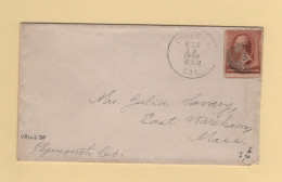 Etats Unis - Vallejo 1886 - Cartas & Documentos
