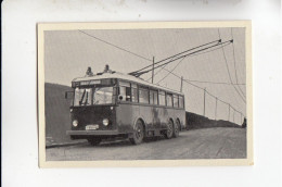 Mit Trumpf Durch Alle Welt Moderne Verkehrsentwicklung Elektro - Omnibus Mettmann - Gruiten  C Serie 18 # 2 Von 1934 - Zigarettenmarken