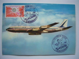 Avion / Airplane / AIR FRANCE / Boeing 707/ Carte Maximum / Stamp "Protection Civile" Marignane - 1946-....: Moderne