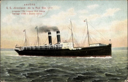 CPA Antwerpen Antwerpen Flandern, Dampfschiff SS Kronland, Red Star Line - Autres & Non Classés