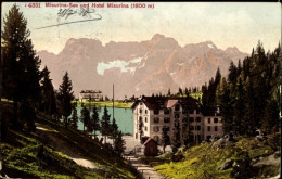CPA Lago Di Misurina Misurinasee Cortina D'Ampezzo Veneto, Hotel Misurina - Otros & Sin Clasificación
