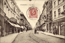 CPA Charleroi Hennegau, Rue Neuve, Geschäfte, Hundekarren - Altri & Non Classificati