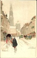 Artiste CPA Cassiers, H., Antwerpen Flandern, Kathedrale, Winter - Sonstige & Ohne Zuordnung